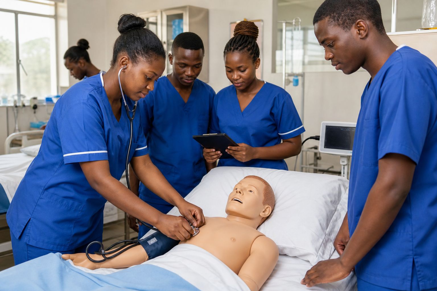 Health sciences students at IAT